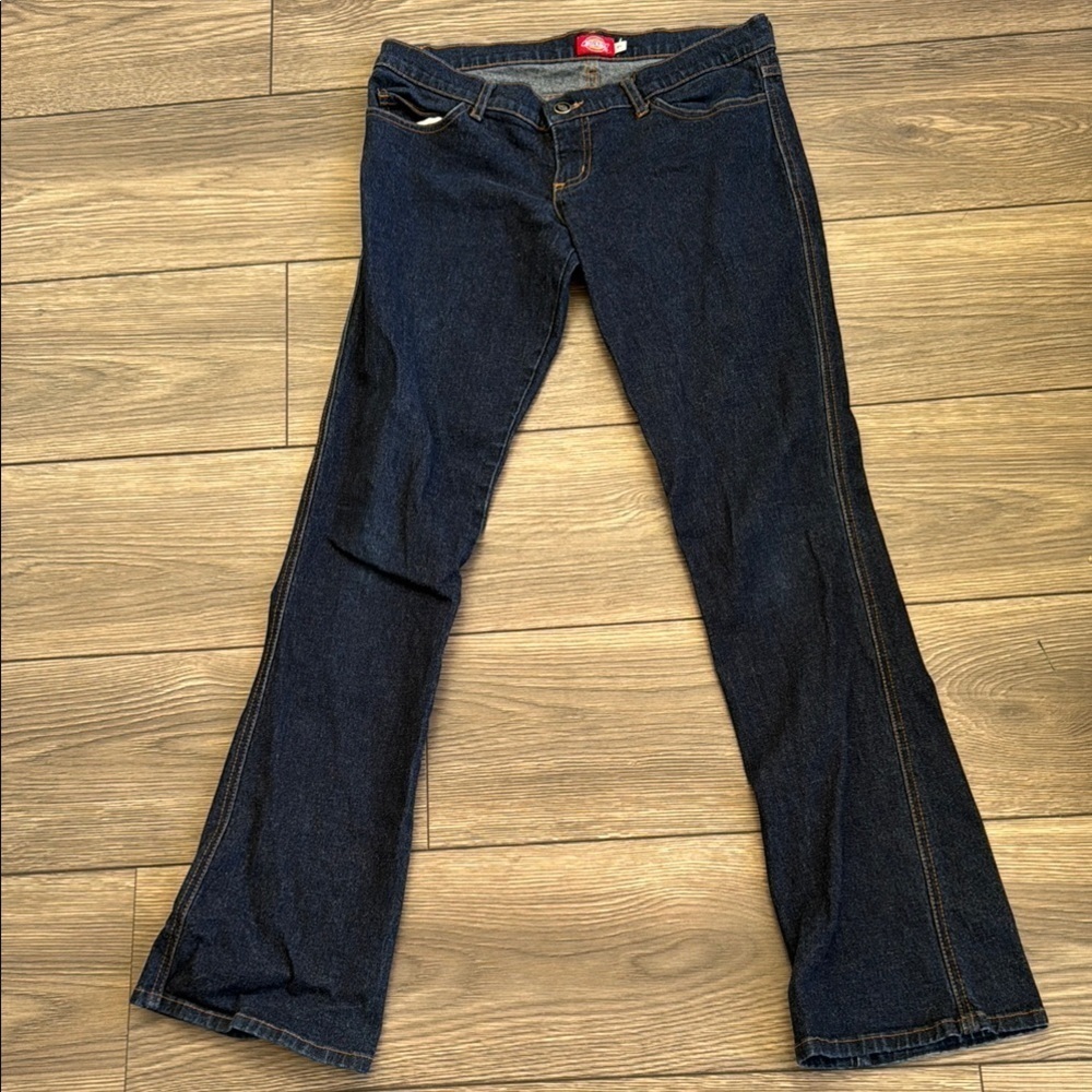 Dickies Women's Blue Jeans flare size 7 low rise